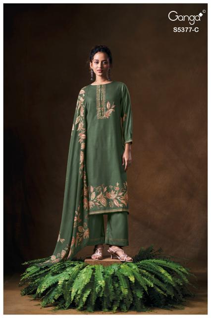 Ganga eloisna 5377 dress materials wholesalers in ahmadabad